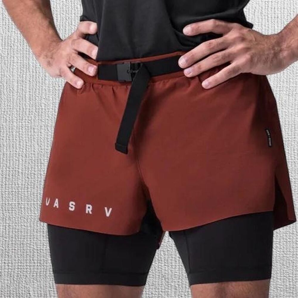 Asrv Women's Burgundy and Red Shorts